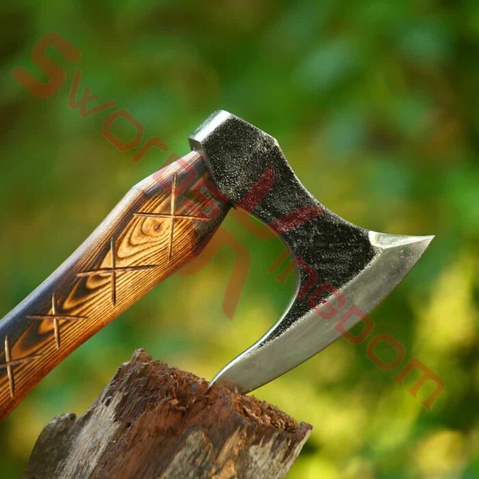 22" Ragnar Lothbrok Axe Custom Hand Forged Viking Axe Hatchet-Sheath Gift Axes 3