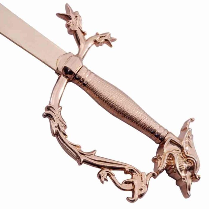 Belly Dance Dragon Scimitar Gold Plated Sword 2