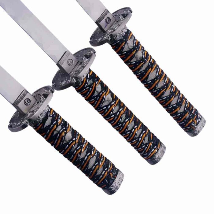 Ninja Symbol 3-piece Blue Samurai Swords Set 4
