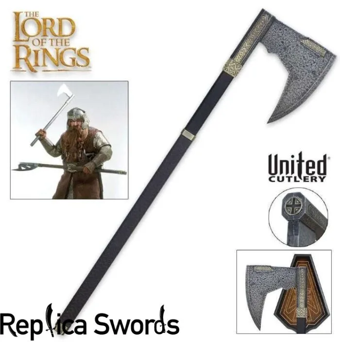 official licensed bearded axe of gimli from lord of the rings