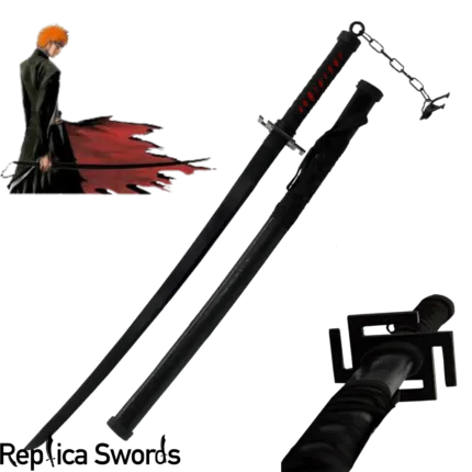 Bleach Kurosaki Ichigo Tensa Zangetsu Bankai Katana Sword Replica