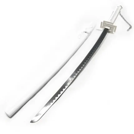 katana sword of hollow ichigo zangetsu white from bleach