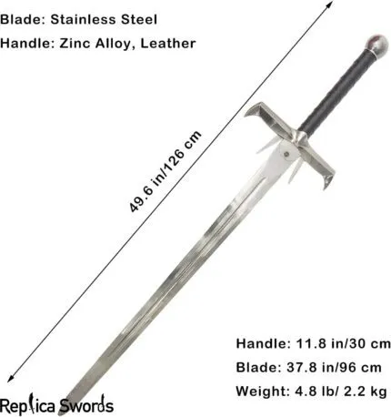 Highlander The Kurgan Sword Life Size Metal Replica