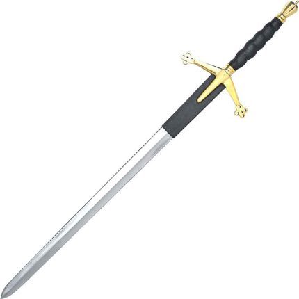 "Command strength with our 59-inch Great Claymore Sword. A formidable 45-inch blade, impressive 2.5-inch width, and 10-pound mastery. Own this symbol of power and precision today.