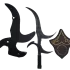 black knife stand