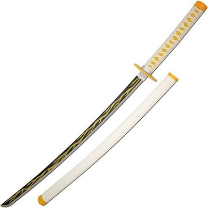 Zenitsu Agatsuma Sword - Yellow Nichirin Blade - DemonSlayer Katana Replica