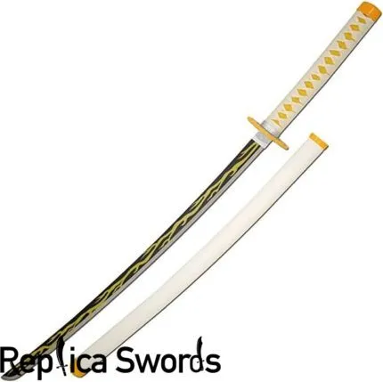Zenitsu Agatsuma Sword - Yellow Nichirin Blade - DemonSlayer Katana Replica
