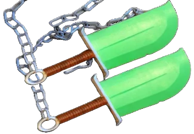 Kung Fu Panda Kai Swords Jade Knives Prop Replica