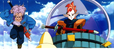 trunks getting his sword from tapion