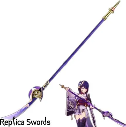 Genshin Impact Raiden Lightning Engulfing Naginata Replica