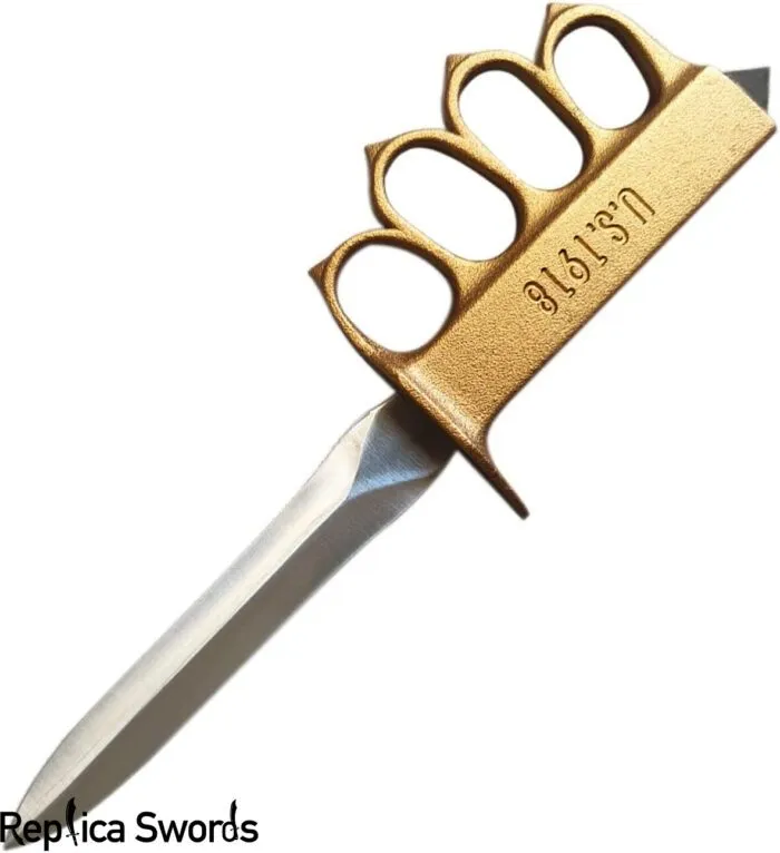 1918 WWI Trench Knife Replica With Sheath