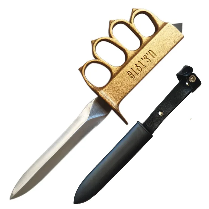 1918 WWI Trench Knife Replica With Sheath