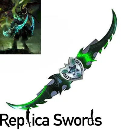 WOW Azzinoth Illidan Warglaive With Green Blades 49" Replica