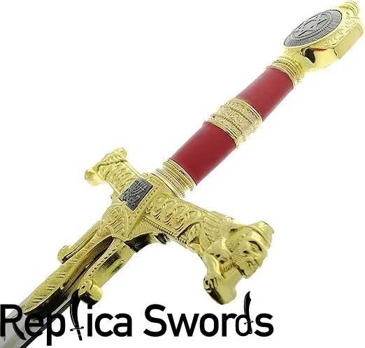 King Solomon Sword Full Size Red/Gold Metal Replica