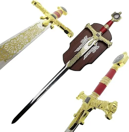 King Solomon Sword Full Size Red/Gold Metal Replica